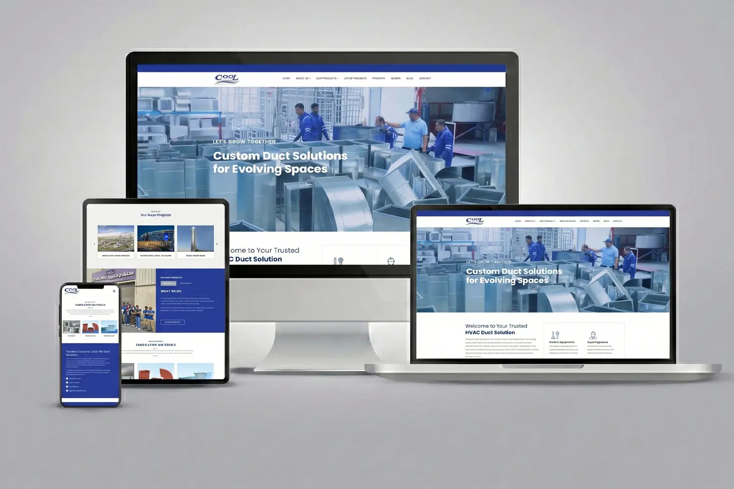 web design agency for manufacture company in abu dhabi 